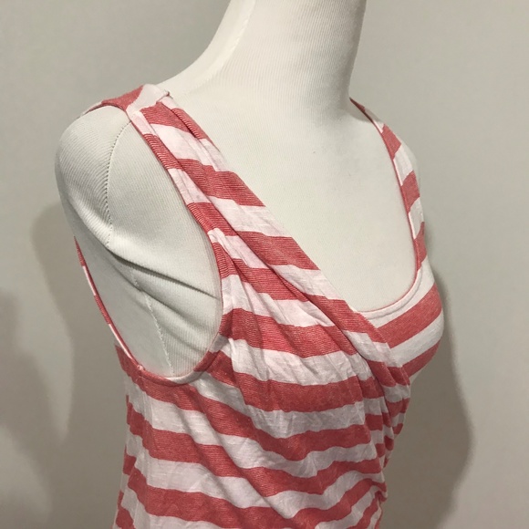 Gap Size S Sundress Red Stripe Midi Casual Flare - Picture 3 of 8